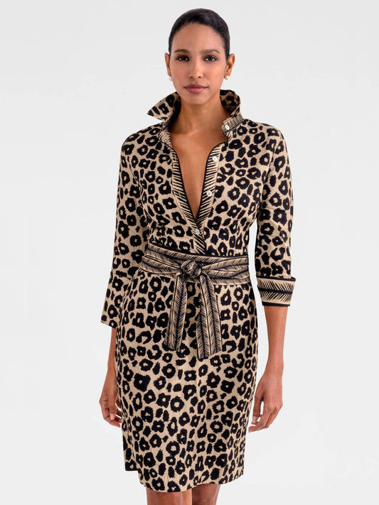 Gretchen Scott LLC - The Sophisticate Dress- Me Jane: Black/Champagne / M