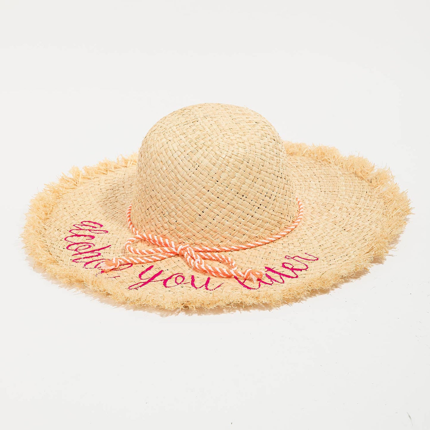Collections by Fame Accessories - Alcohol You Later Raffia Sun Hat: FU