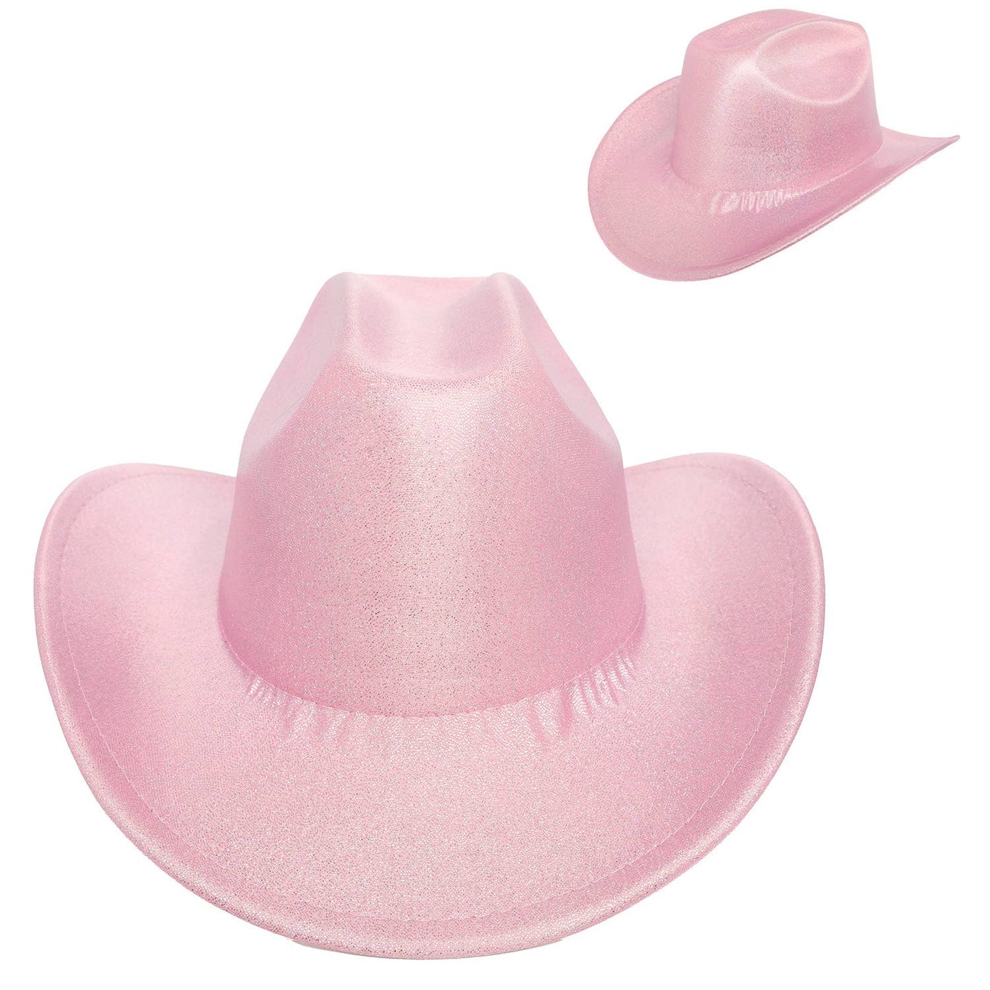 SP Sophia Collection - Fashion Sequin Glittering Cowboy Hat : Fuchsia