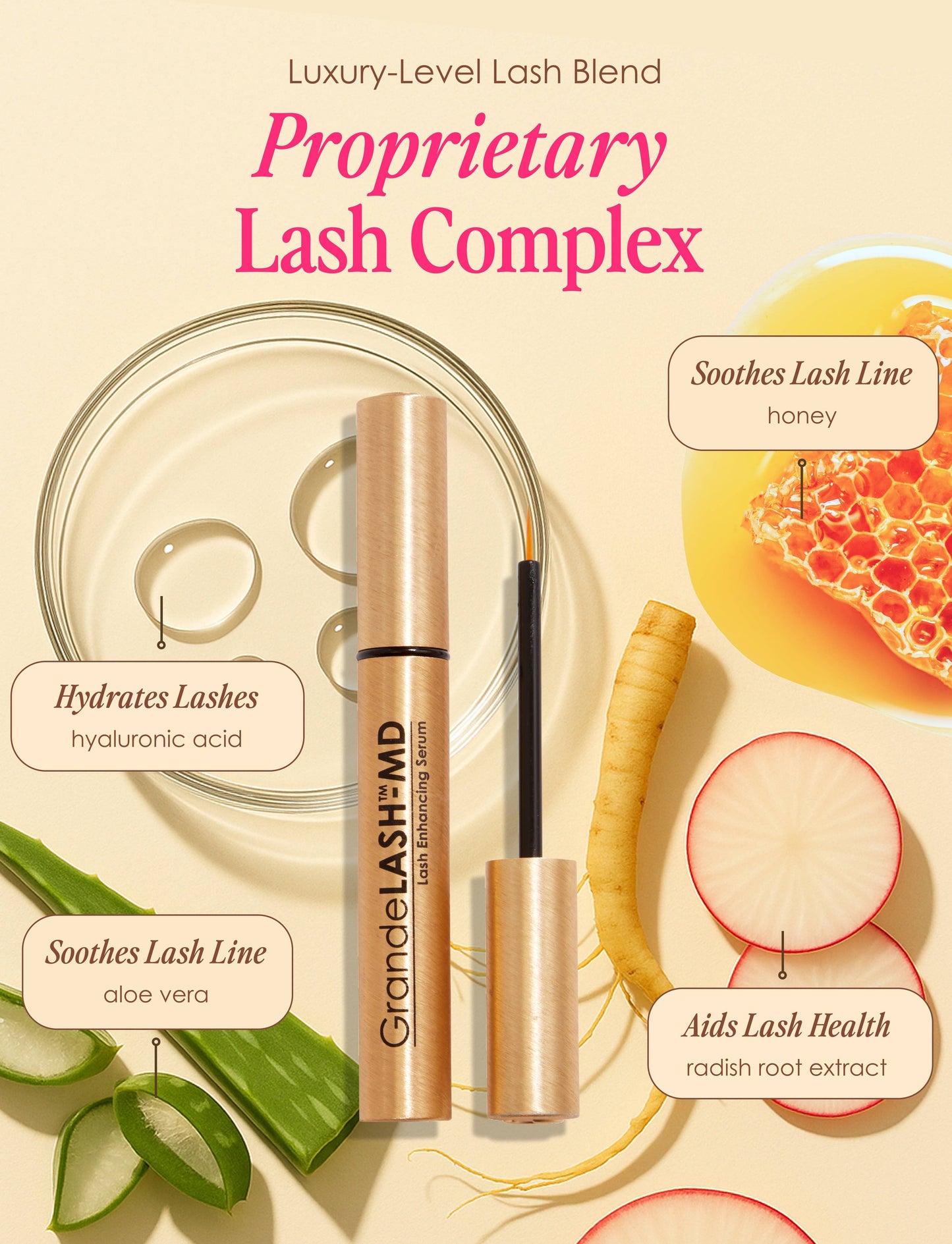 Grande Cosmetics - GrandeLASH-MD Lash Enhancing Serum: 1 mL (6 Week Supply)