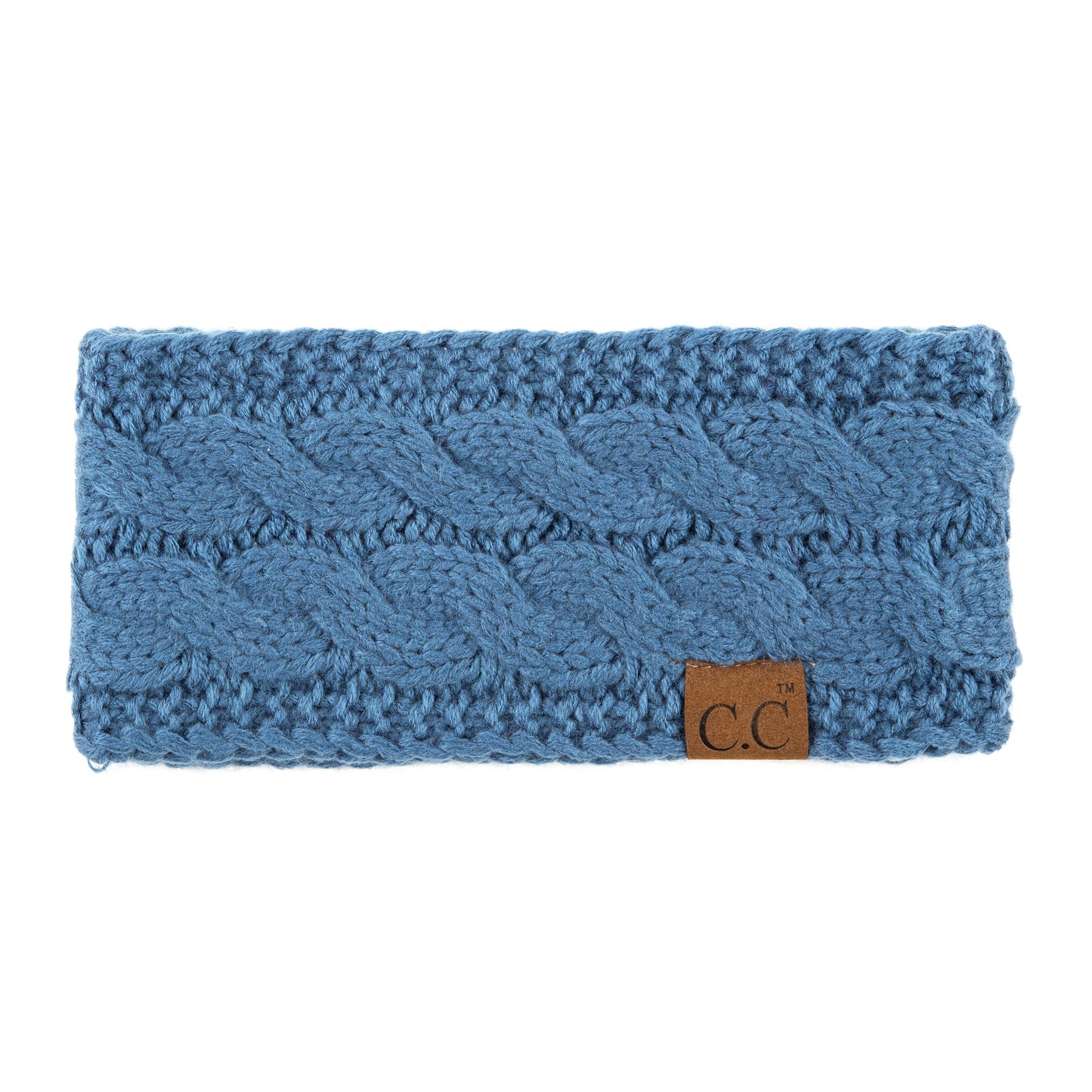 Truly Contagious - CC Cable Knit Lined Headwrap ( HW-20 ): Black