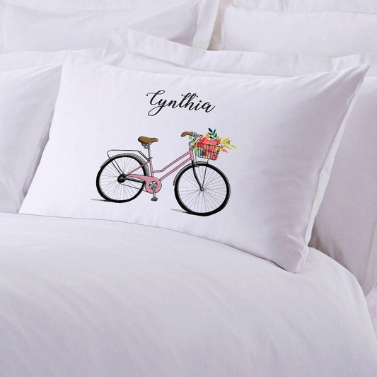 Bicycle Personalized Kids Sleeping Pillowcase