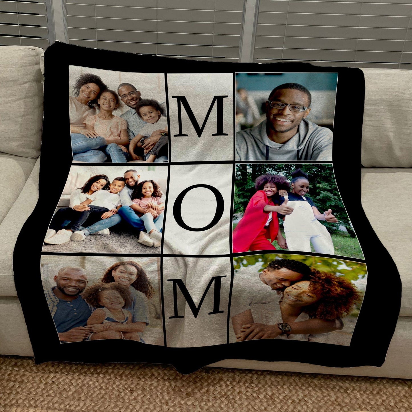 Build Your Own Design Custom Photo Collage Blanket | Blanket Personalized With Your Pictures