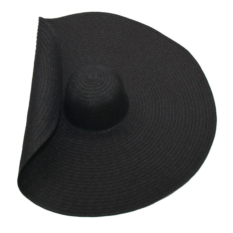 Women's Colorful Large Brim Straw Sun Hat