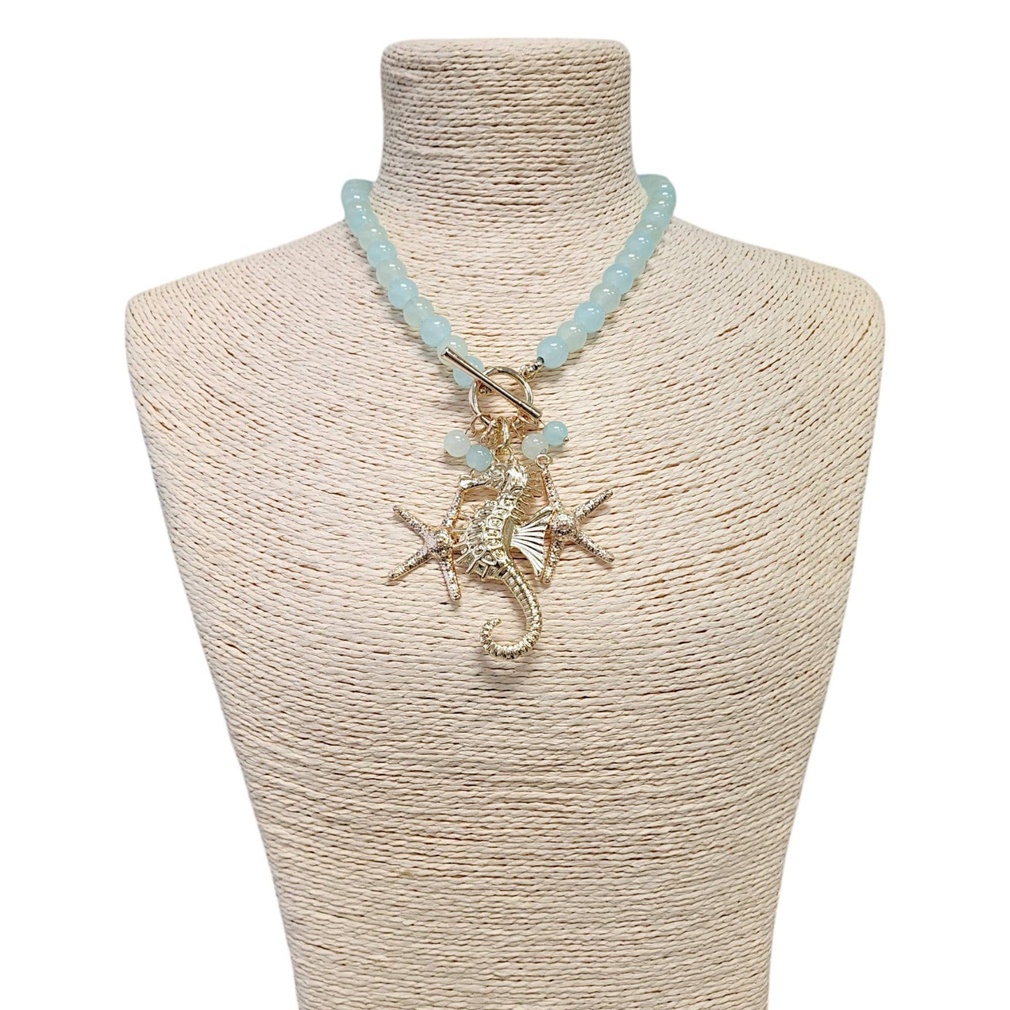 Bijoux Envie Designer Statement Jewelry - Charm Necklace | Spring Necklace | Beach | Boho | Bead | Sea