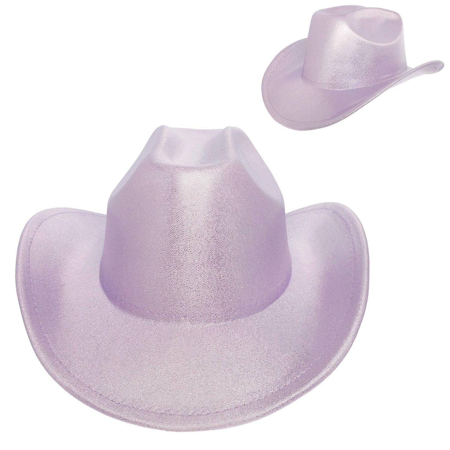 SP Sophia Collection - Fashion Sequin Glittering Cowboy Hat : Fuchsia