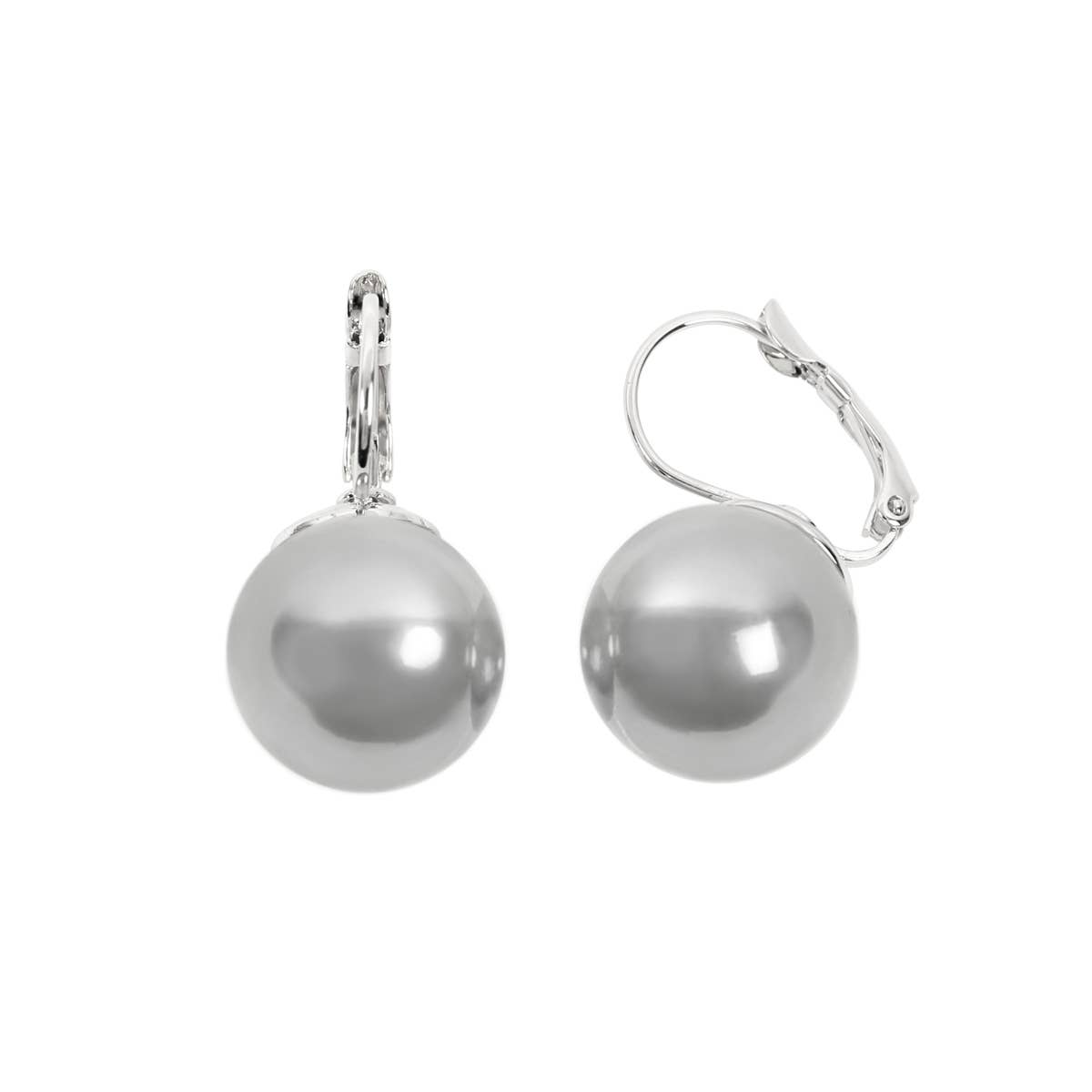 MYS Wholesale Inc - Hinged Pearl Earrings: Natural