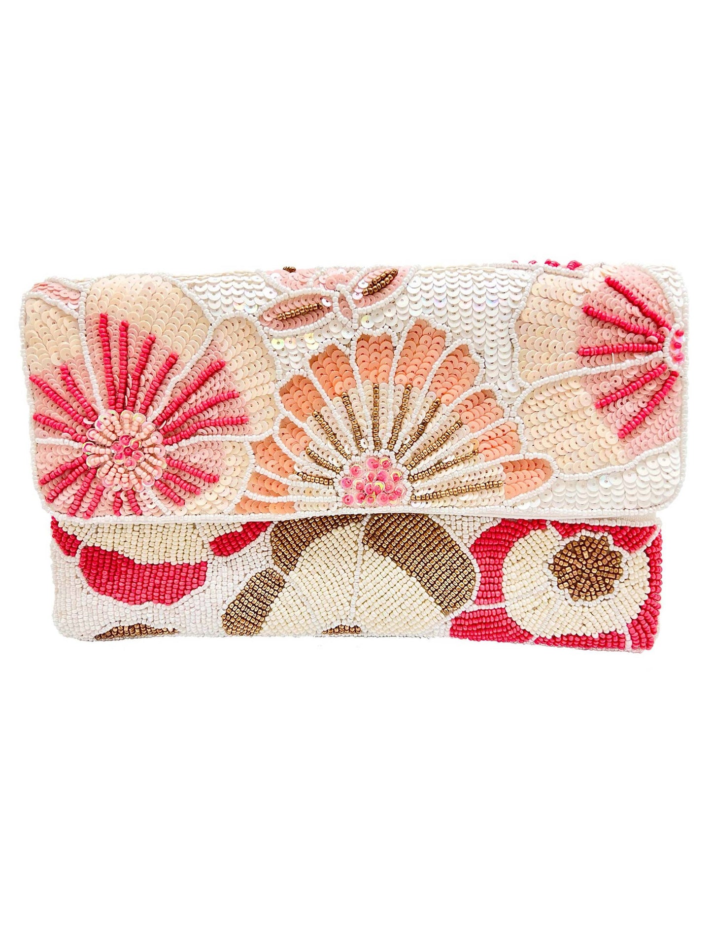 Ole - Flowers Beaded Clutch