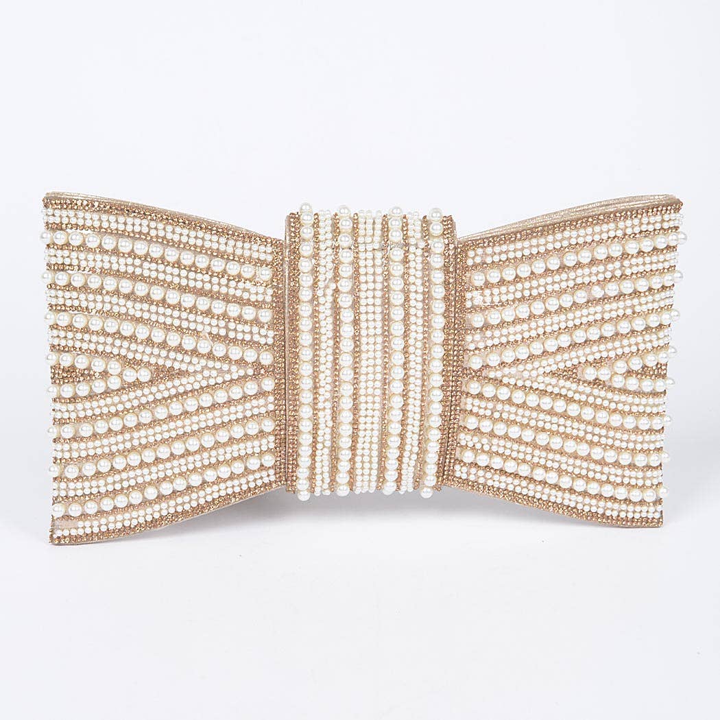 Rhinestone and Pearl Party Clutch