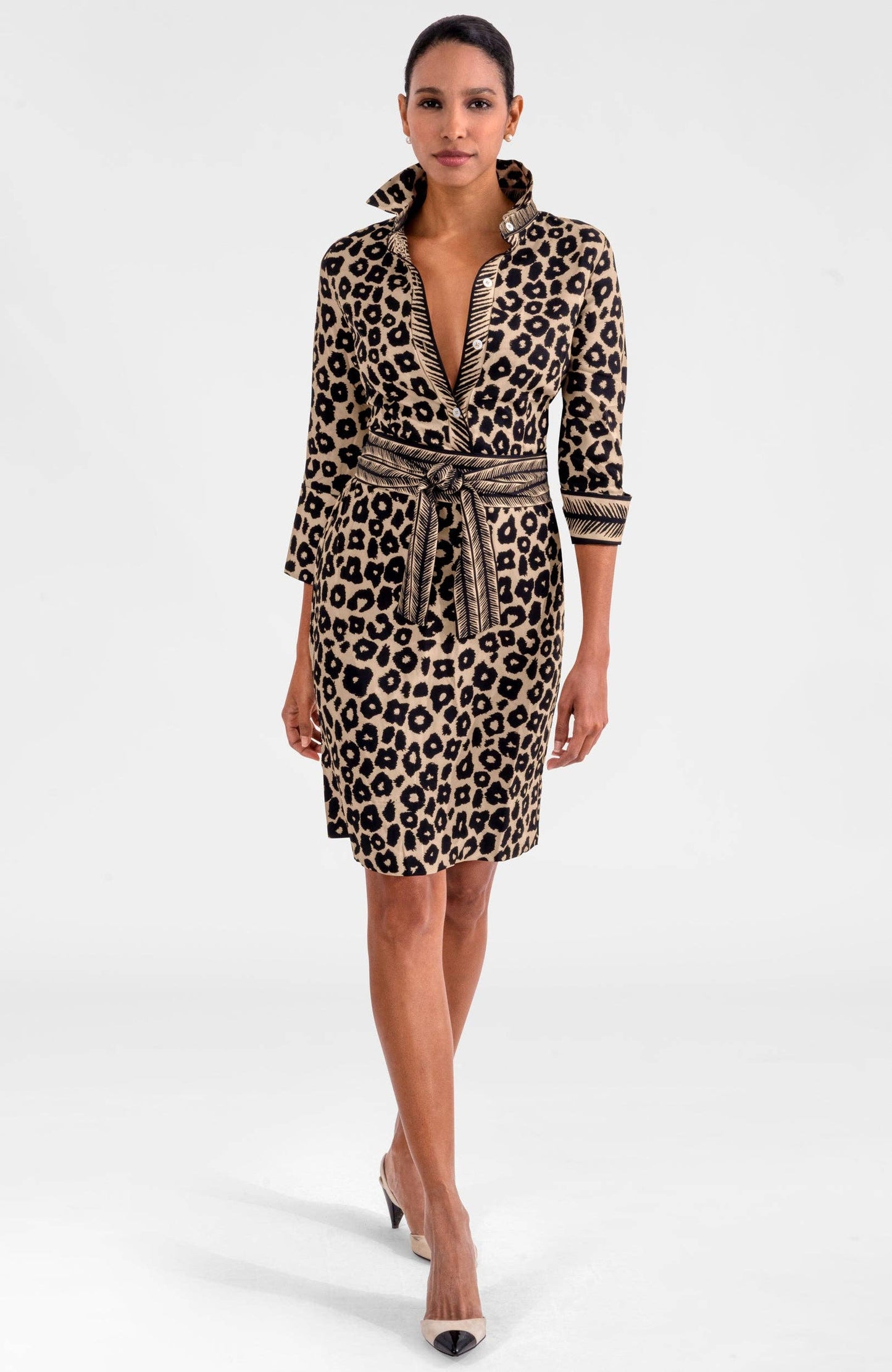 Gretchen Scott LLC - The Sophisticate Dress- Me Jane: Black/Champagne / S