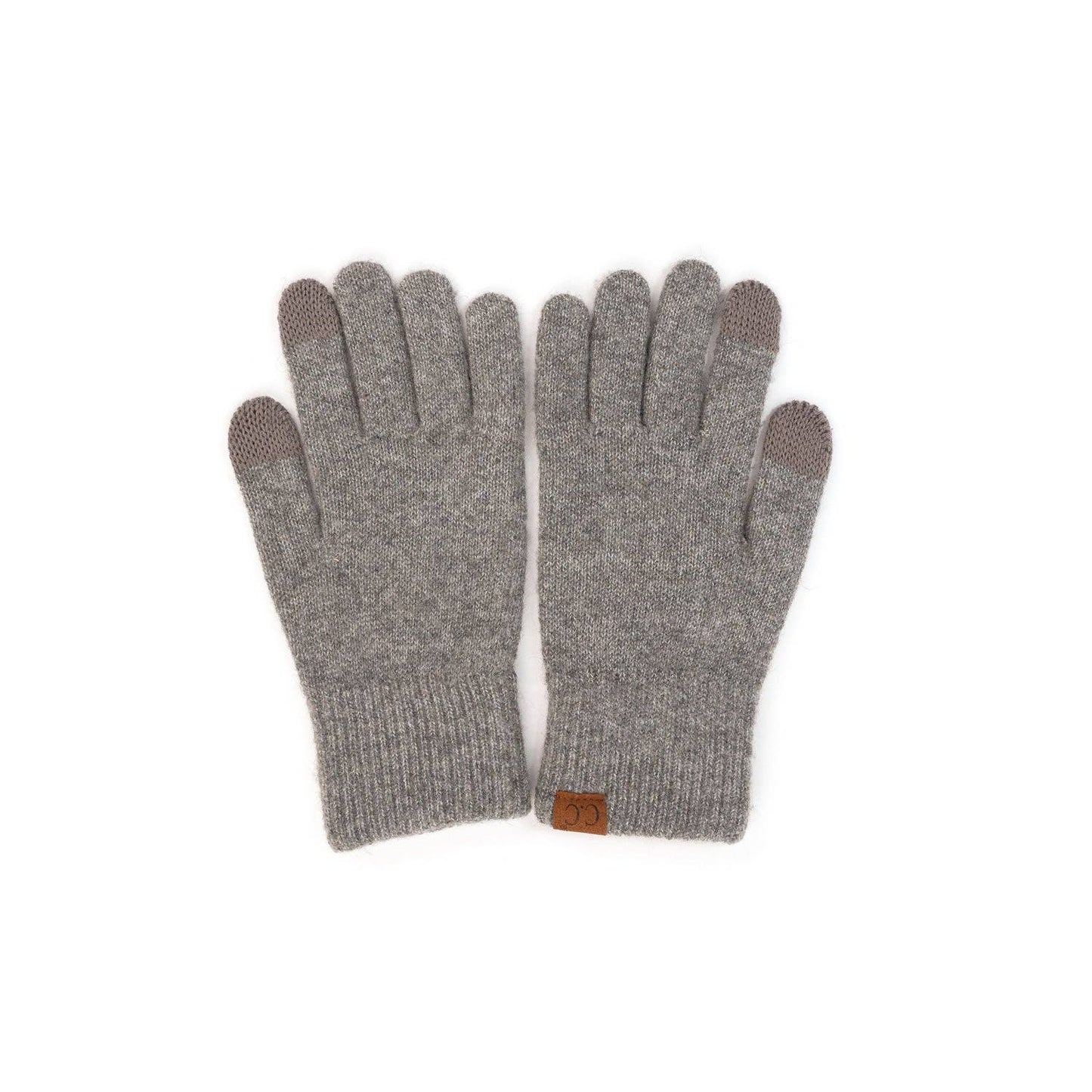 Truly Contagious - CC Ultra Soft Recycled Fine Yarn Women's Gloves ( G-2075 ): Light Melange Grey