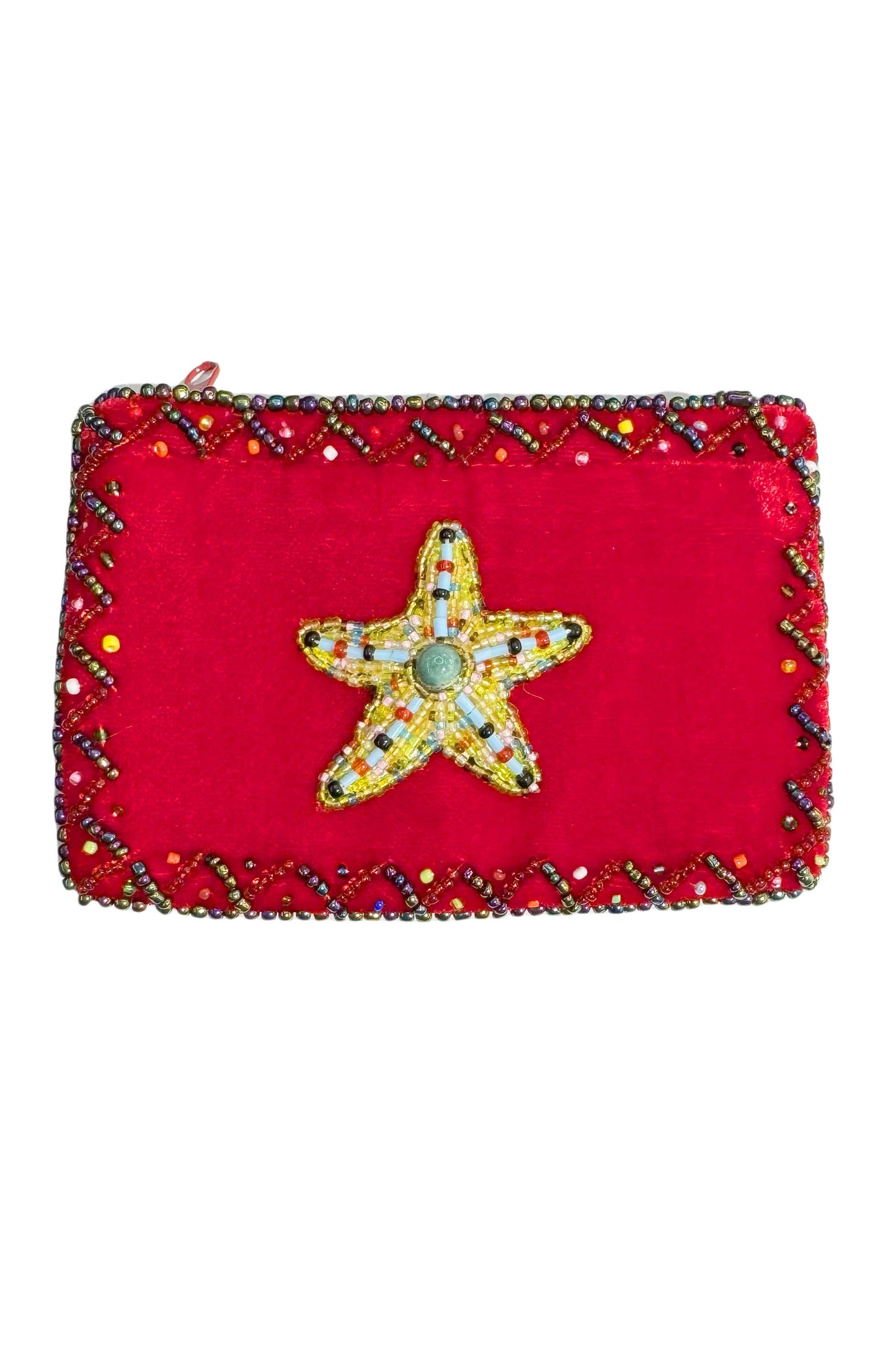 Ole - Starfish Rectangular Coin Purse : Random Color-1PCS