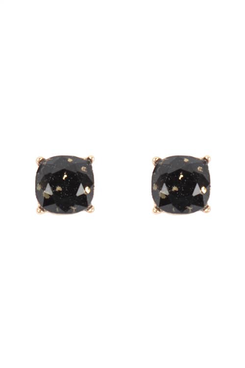 MYS Wholesale Inc - Sparkling Glitter Epoxy Stud Earrings - Fashion and Elegance: Multicolor