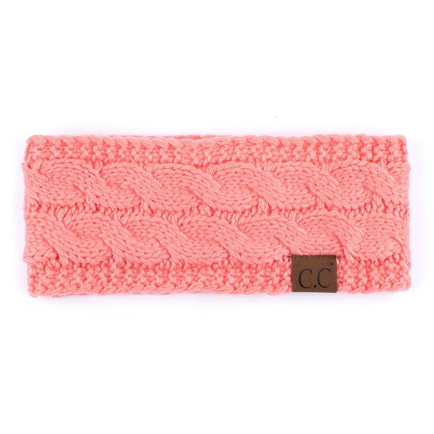 Truly Contagious - CC Cable Knit Lined Headwrap ( HW-20 ): Black