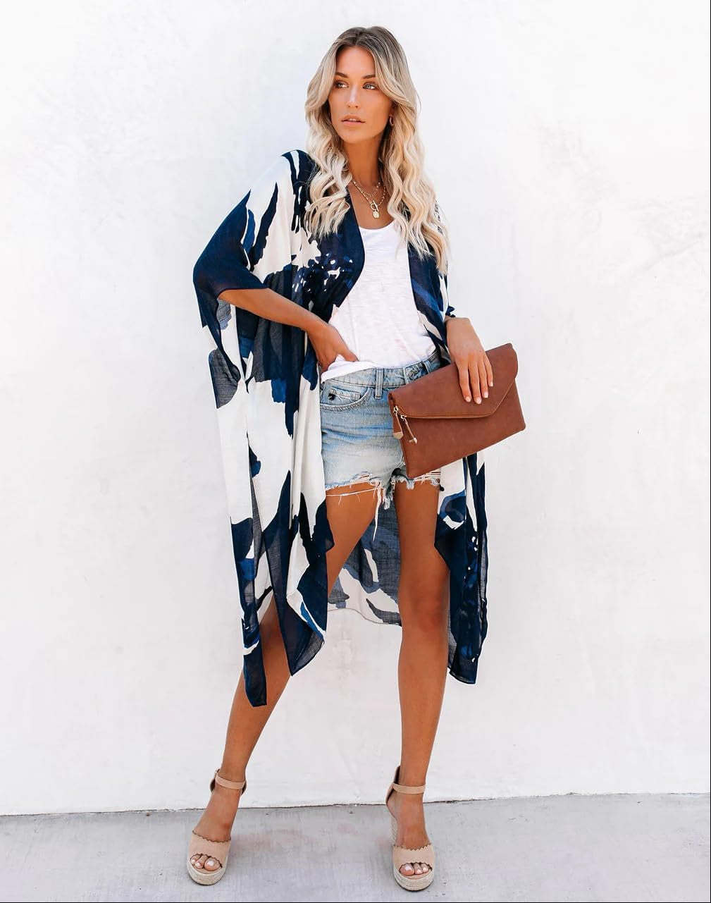 Women's Summer Bikini Kimono Swimwear Cover-Up