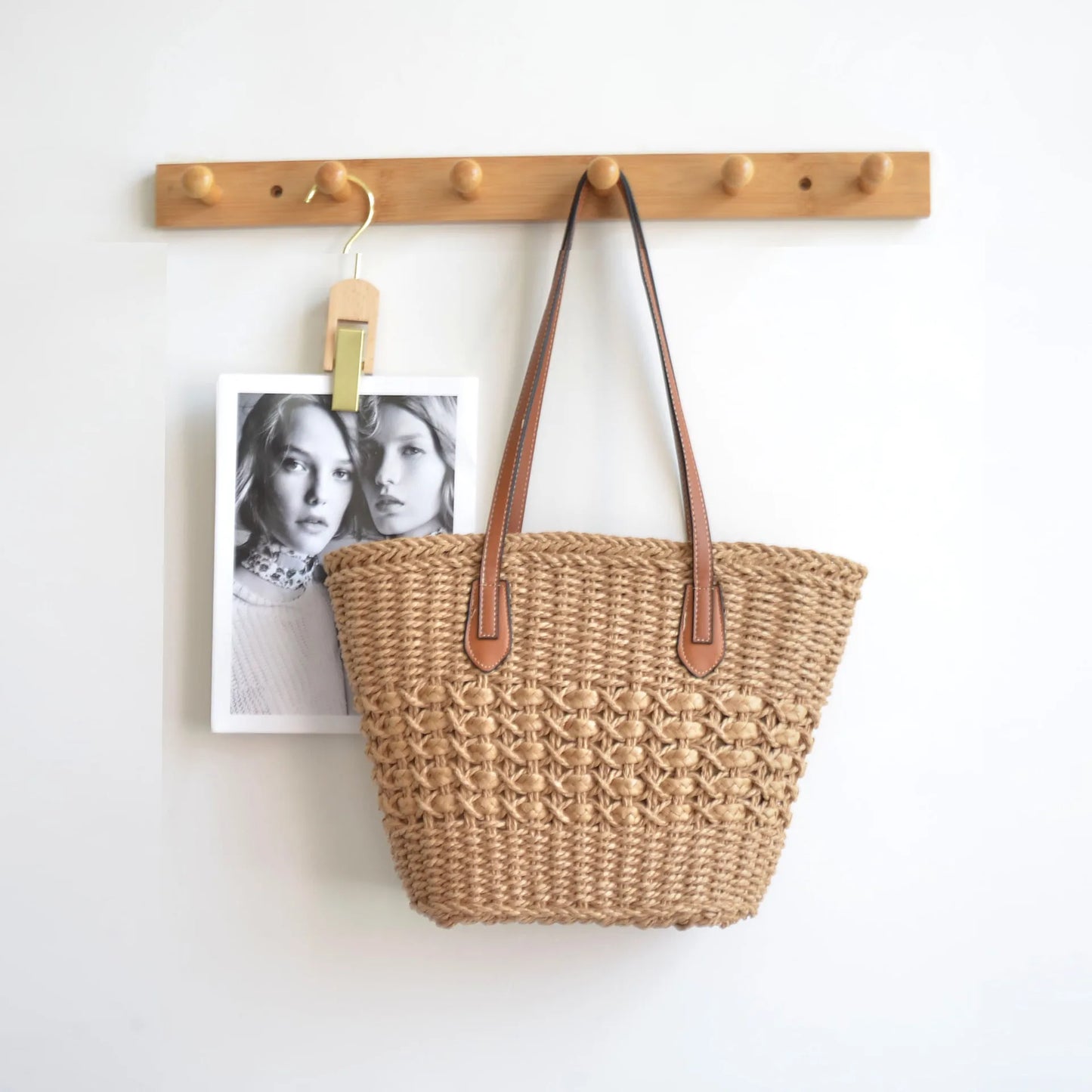 Large Capacity Summer Tote Bags For Women Lemon Pattern Embroidered Straw Bag Bohemian Beach Party Big Handbags Shoulder Bag