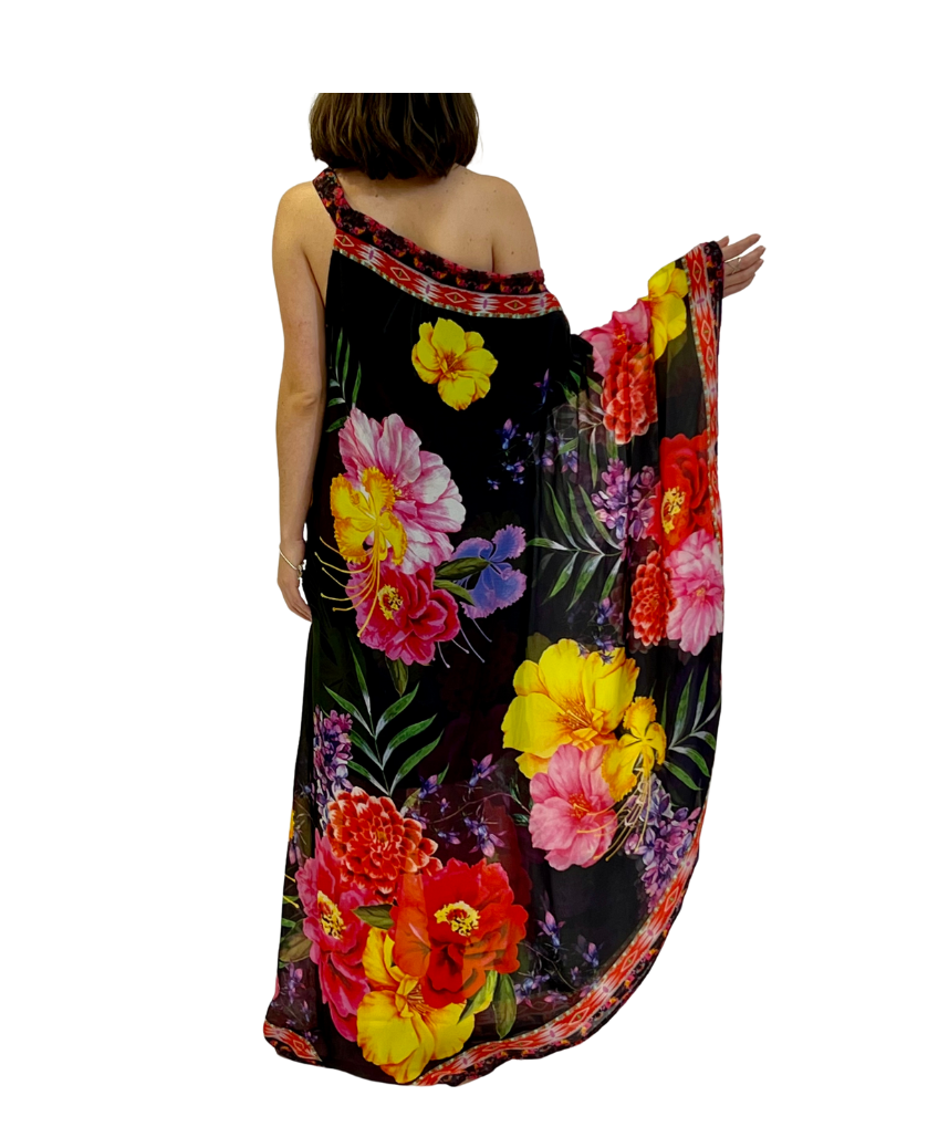 Ranee's - 716 black one shoulder dress