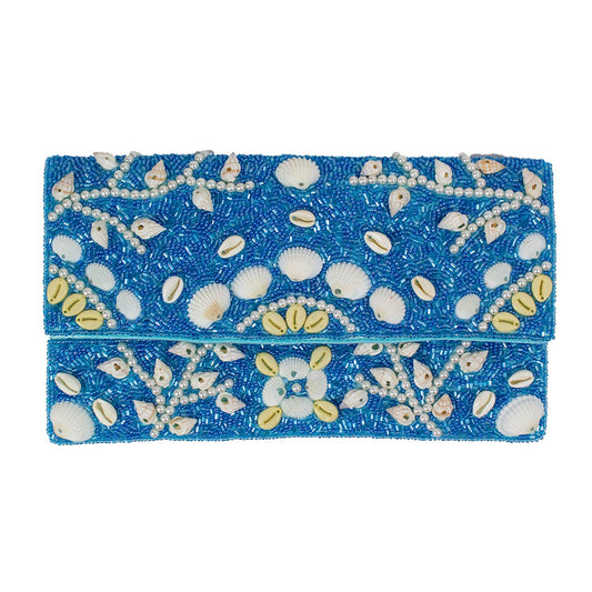 Ole - OCEAN SEASHELL Beaded Clutch Bag LAC-SS-792