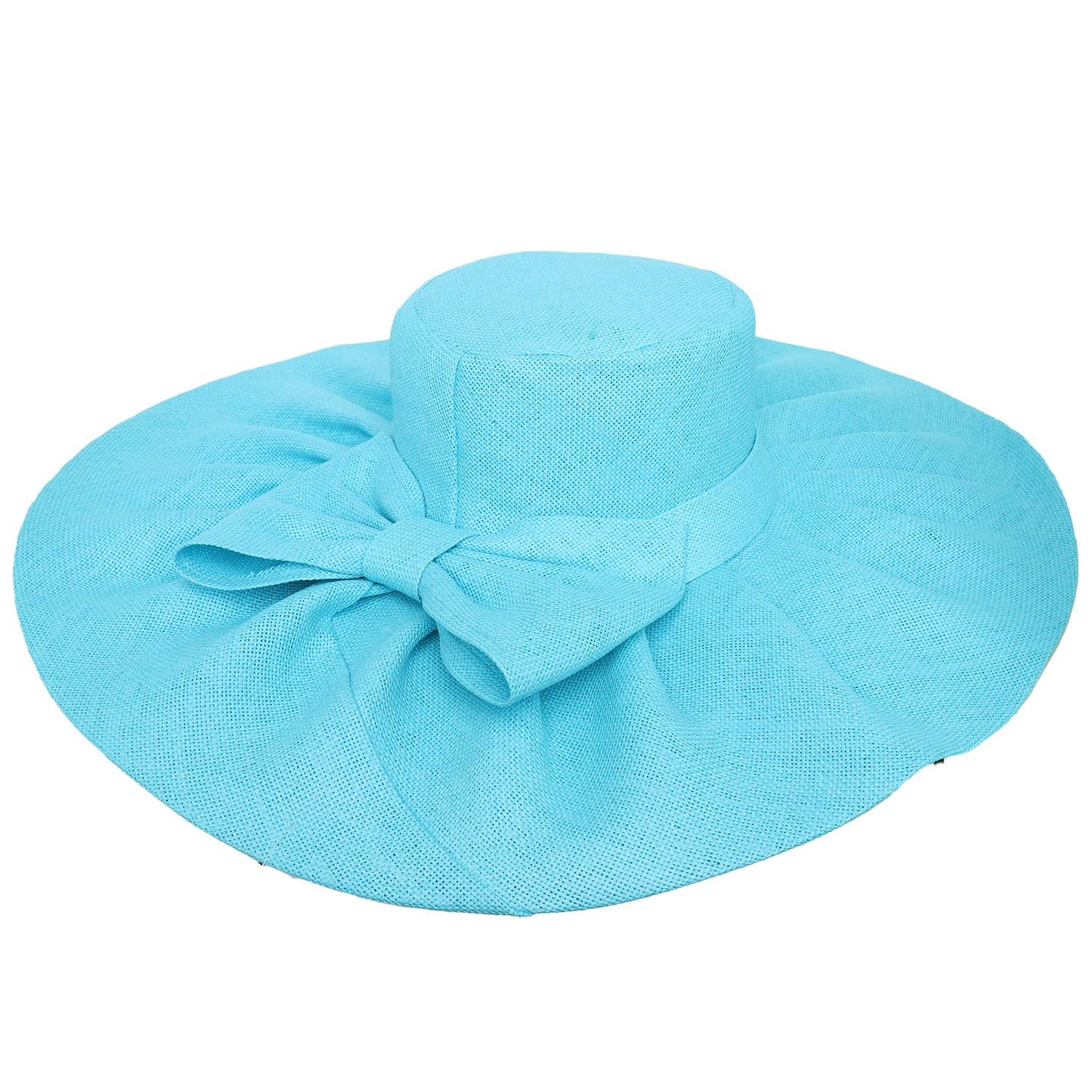SP Sophia Collection - Floppy Oversized Wide Brim Straw Sun Hat : Turquoise