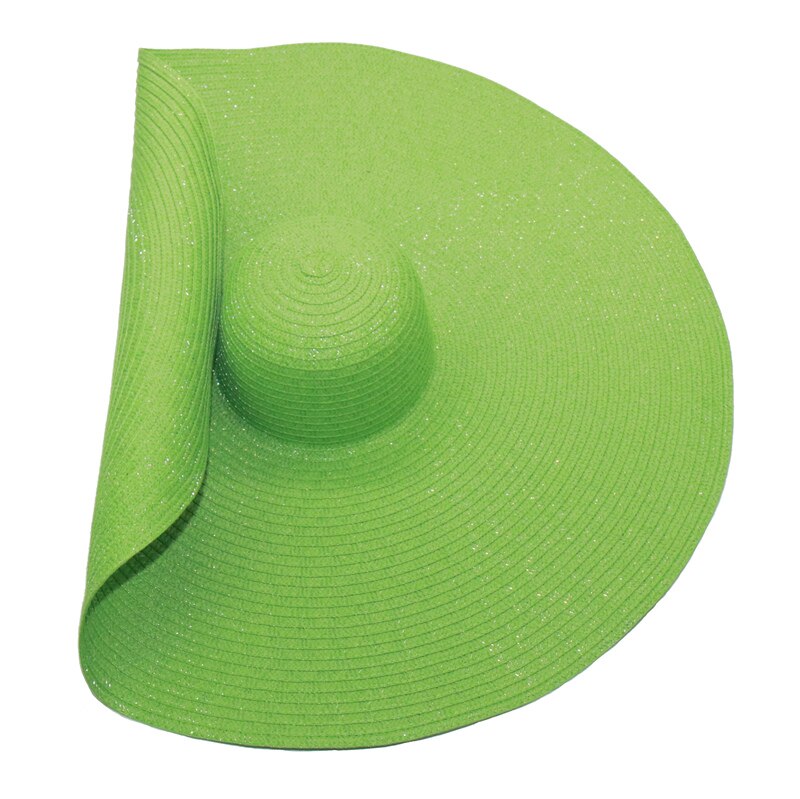 Women's Colorful Large Brim Straw Sun Hat