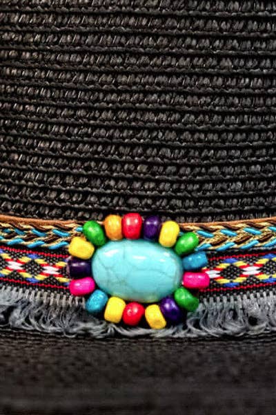 Gretchen Scott LLC - Mermaid Cowboy Hat - Band: Navy / One Size