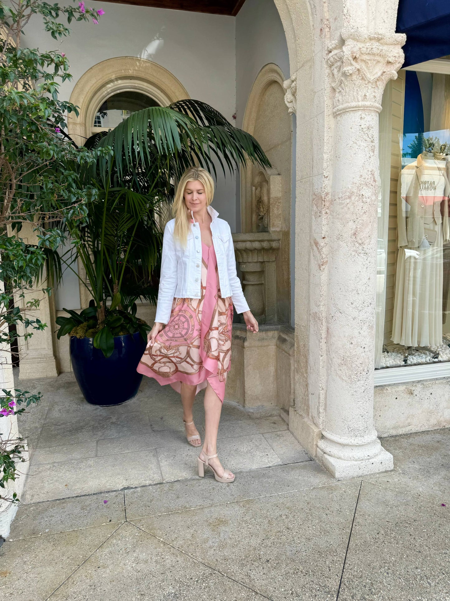 Stacy Bradley Design - Silk Dress / Pink Stirrup