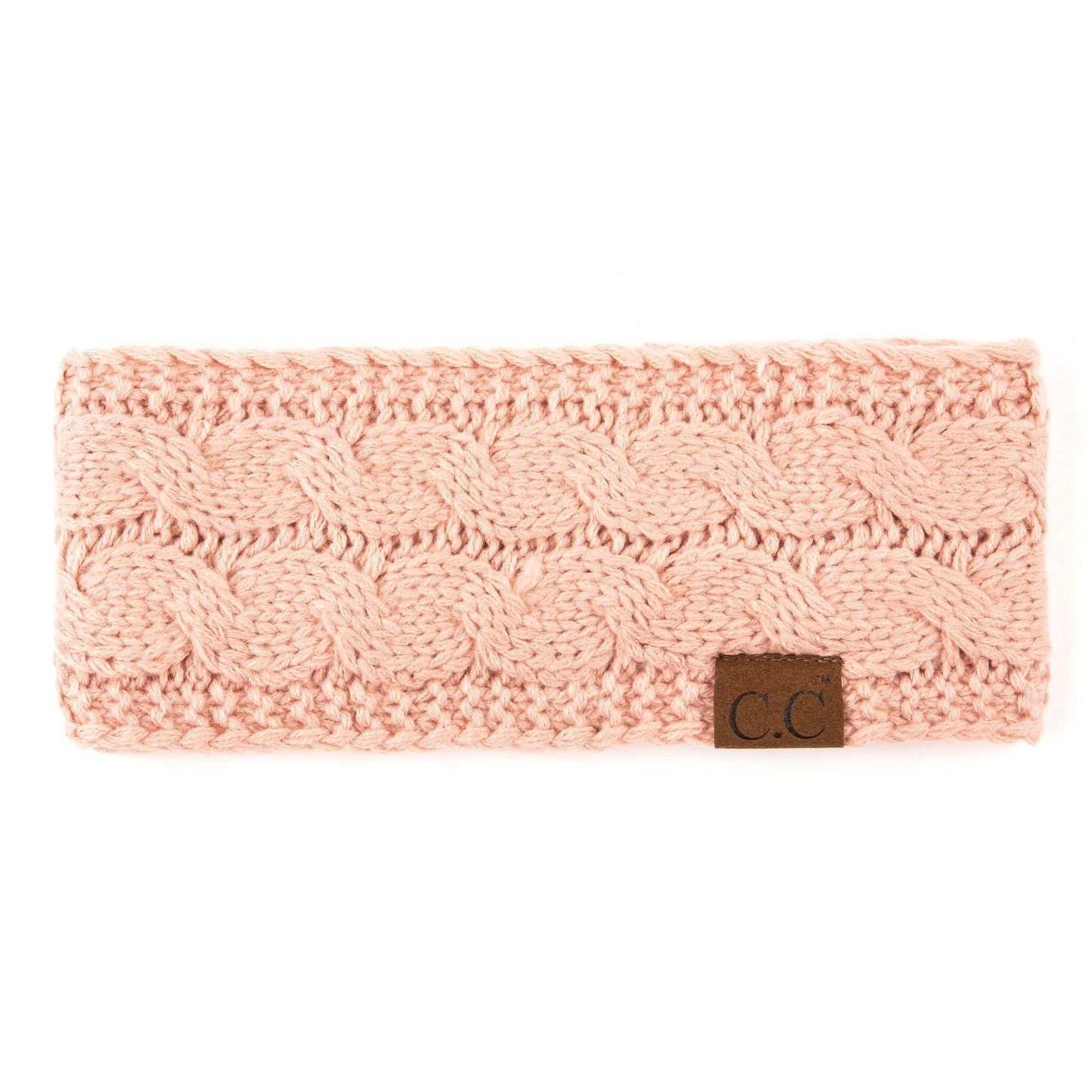Truly Contagious - CC Cable Knit Lined Headwrap ( HW-20 ): Black