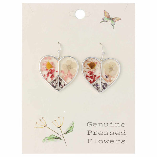 ZAD - Peace and Love Dried Flowers Earrings