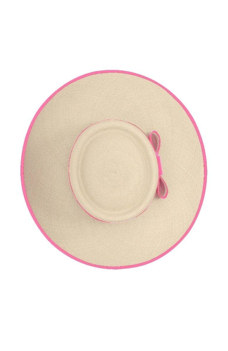 Gretchen Scott LLC - Hand Woven Panama Hat - Cap Ferrat: Pink / S/M