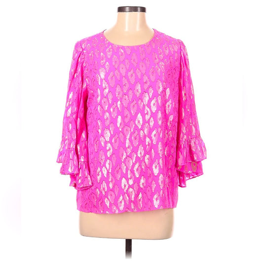 Lilly Pulitzer
Size M 3/4 sleeve silk top