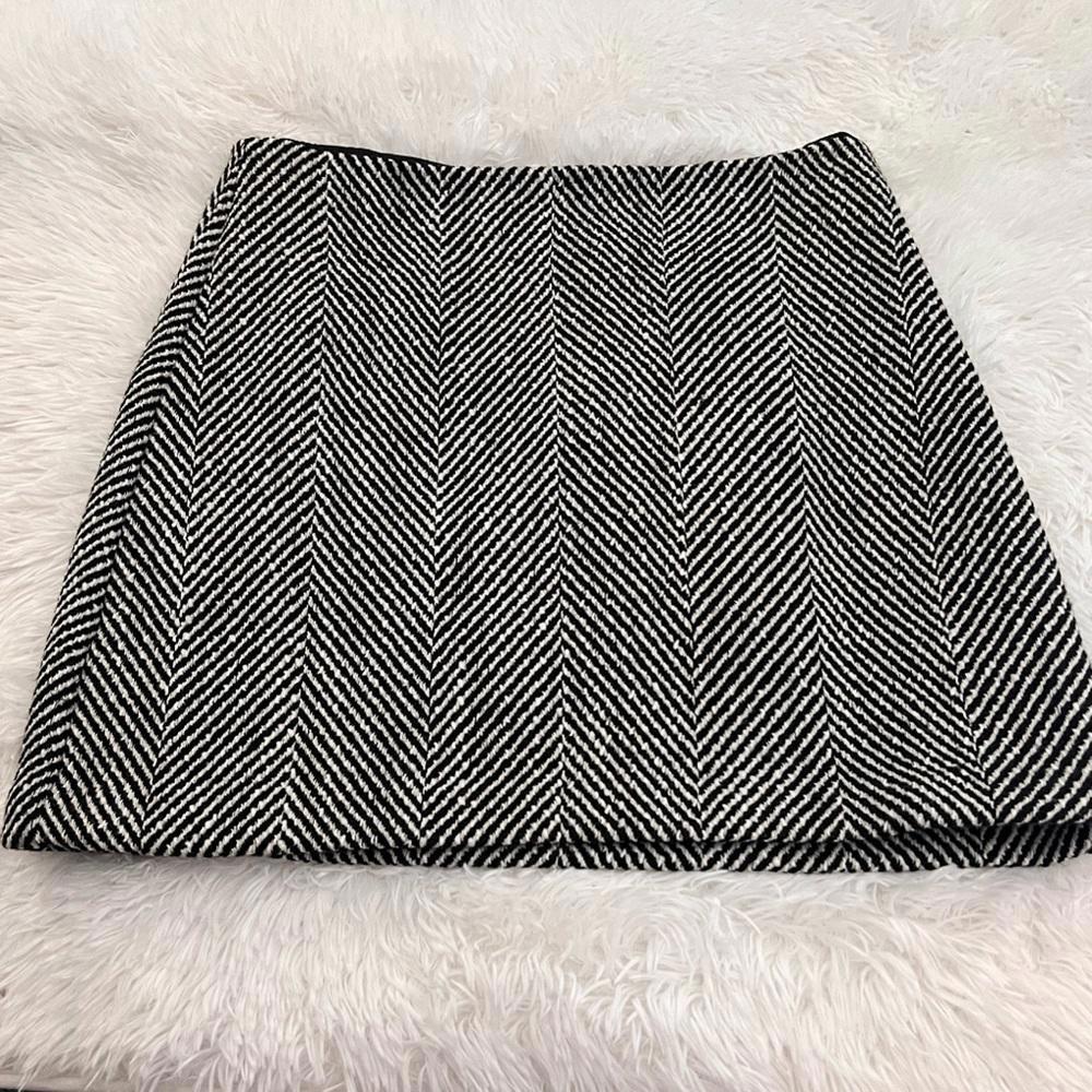 Ann Taylor Loft Herringbone mini skirt