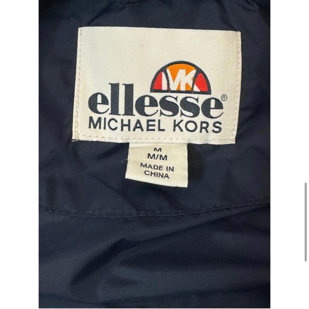 Michael Kors X Ellesse Vail Color Block Nylon Ski Vest Womens M Full Zip Puffer