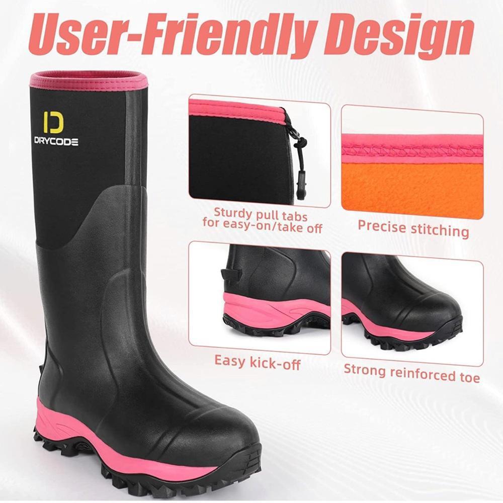 DRYCODE Women's Waterproof Rain Boots - Stylish and Durable