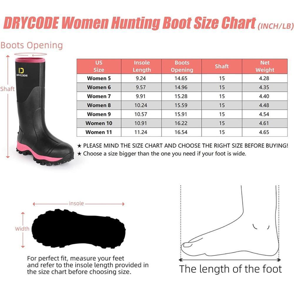 DRYCODE Women's Waterproof Rain Boots - Stylish and Durable