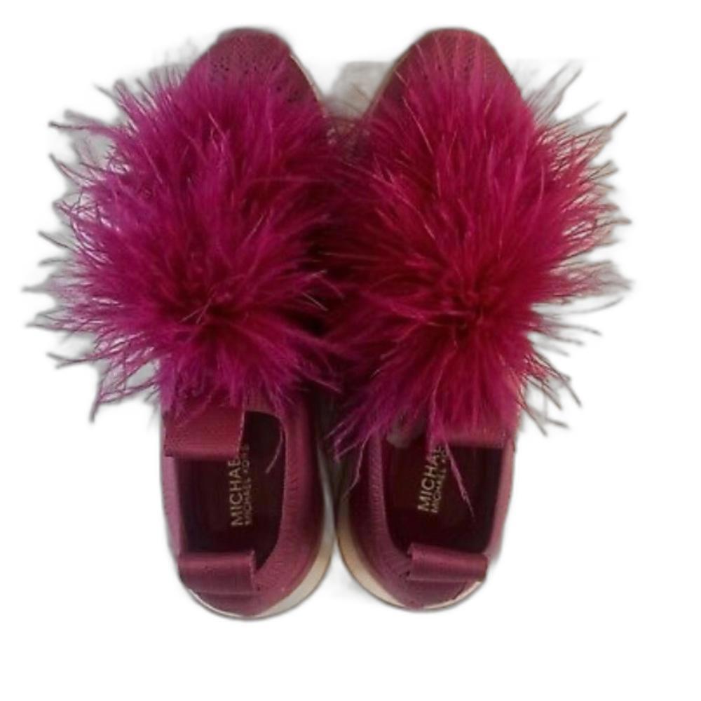 Stylish Michael Kors Pink Fur Sneakers