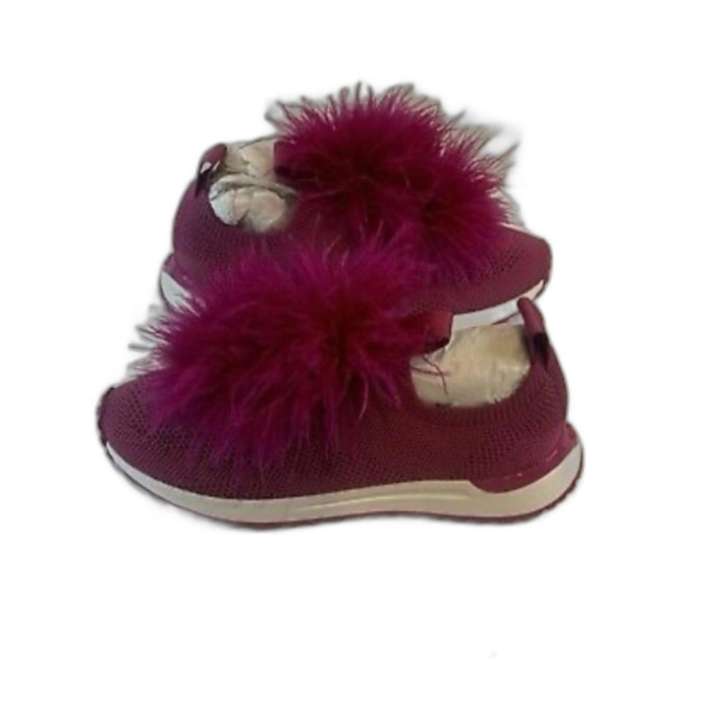 Stylish Michael Kors Pink Fur Sneakers