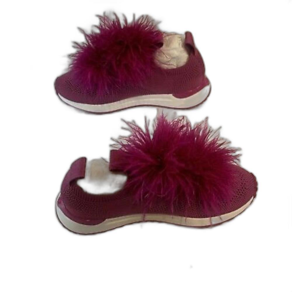 Stylish Michael Kors Pink Fur Sneakers