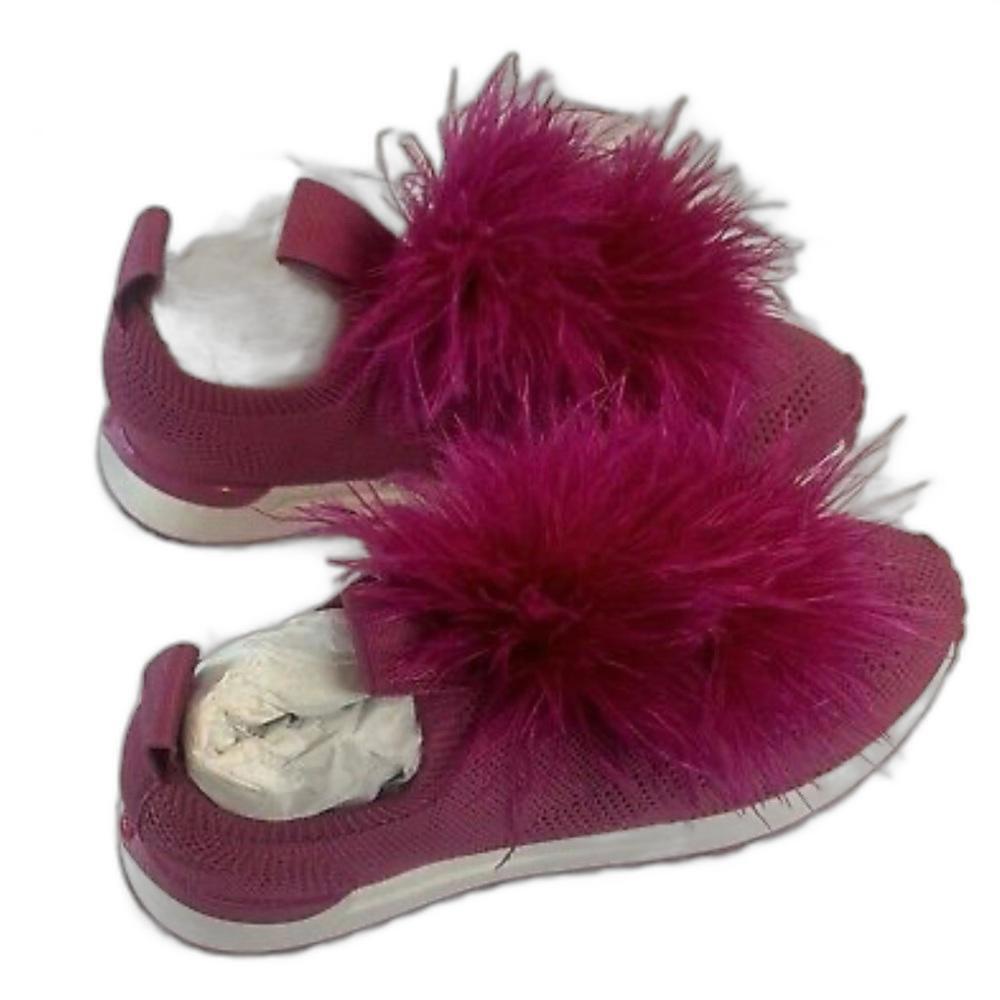 Stylish Michael Kors Pink Fur Sneakers