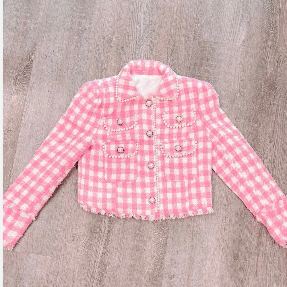 Legally Pink Tweed Coat