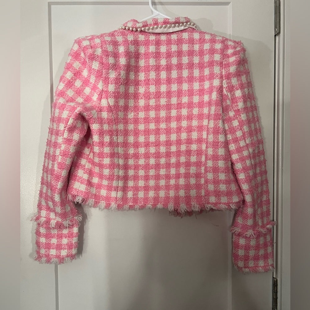 Legally Pink Tweed Coat