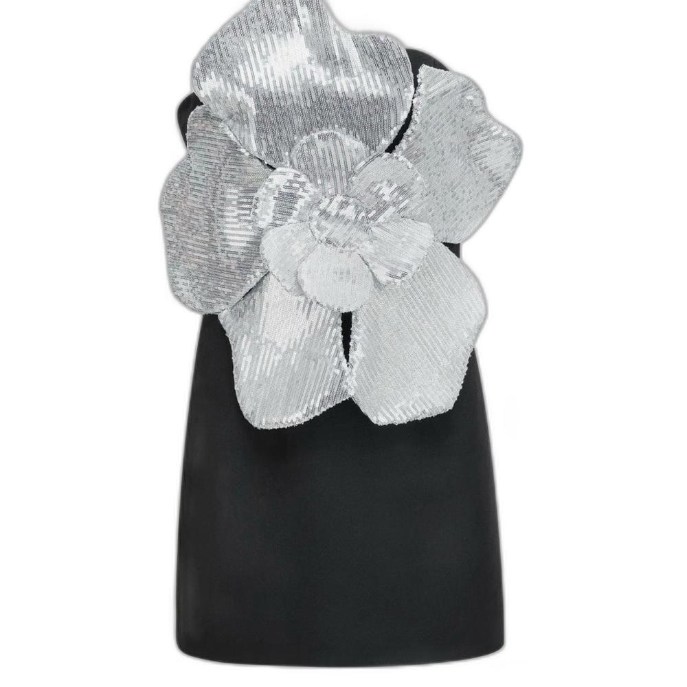 Stunning Silver Flower Dress - Perfect for Special Occasions