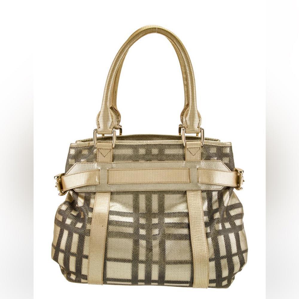 Burberry Gold Metallic Tote