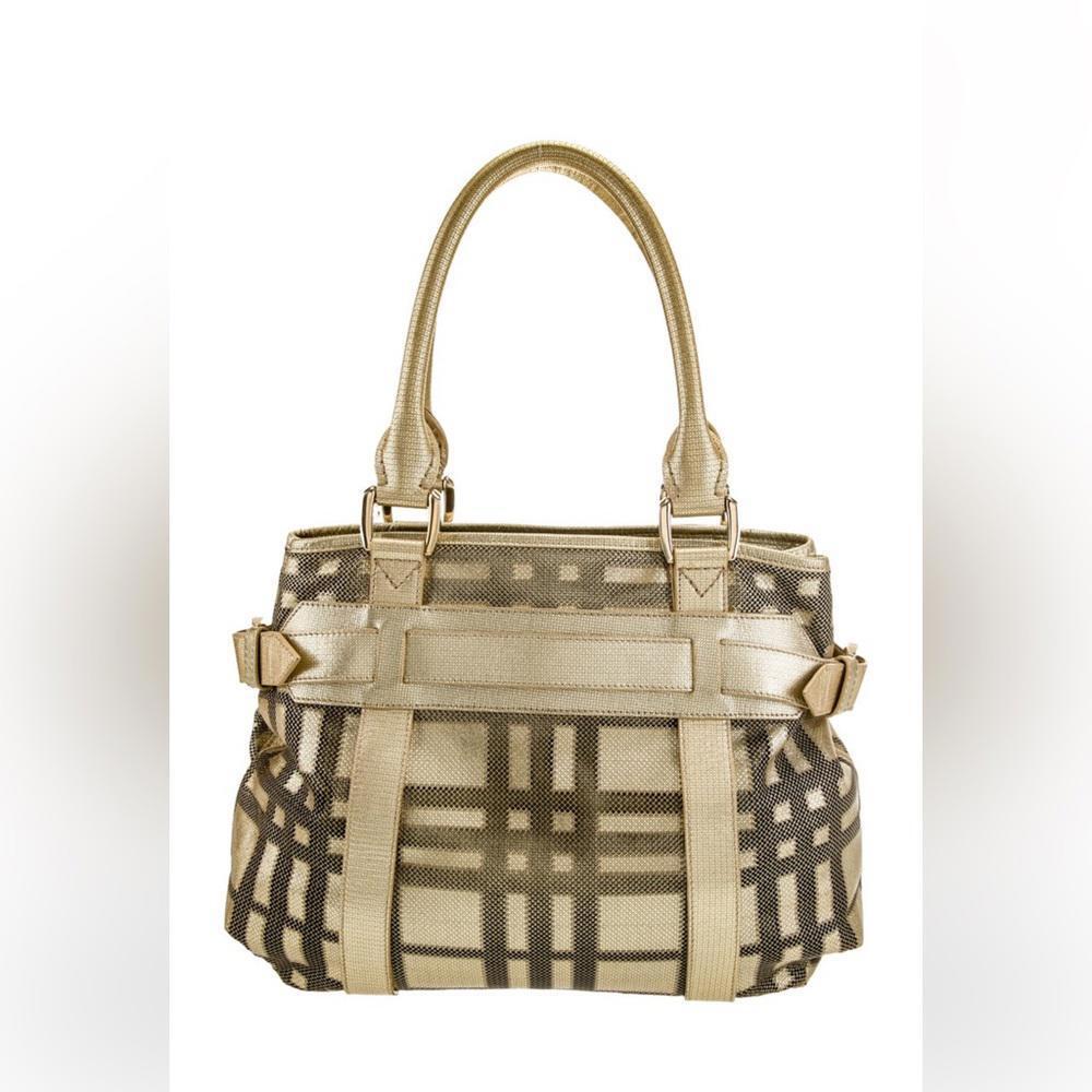 Burberry Gold Metallic Tote