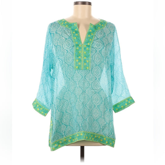 Gretchen Scott Long Sleeve Silk Top