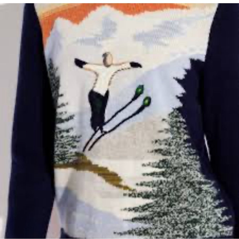 Coach Holiday Intarsia Sweater In Recycled Wool And Cashmere