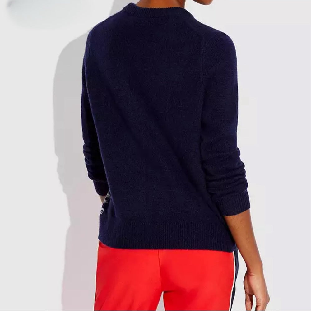 Coach Holiday Intarsia Sweater In Recycled Wool And Cashmere