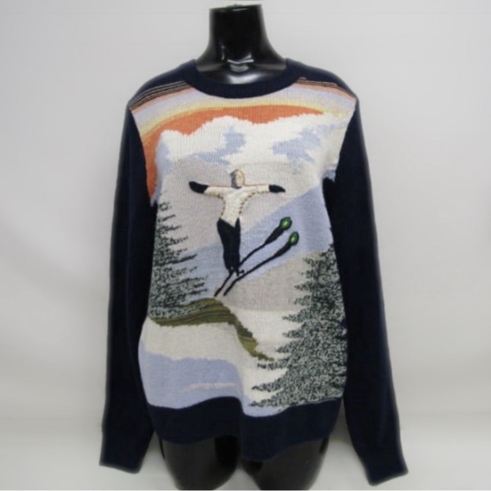 Coach Holiday Intarsia Sweater In Recycled Wool And Cashmere