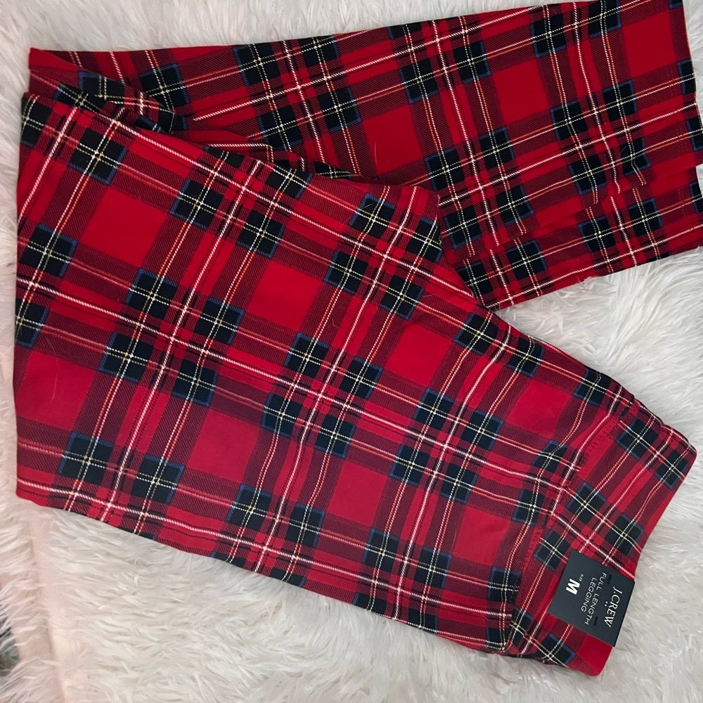 J. Crew Medium Holiday tartan leggings