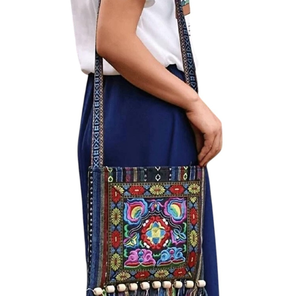 Colorful Embroidered Boho Bag