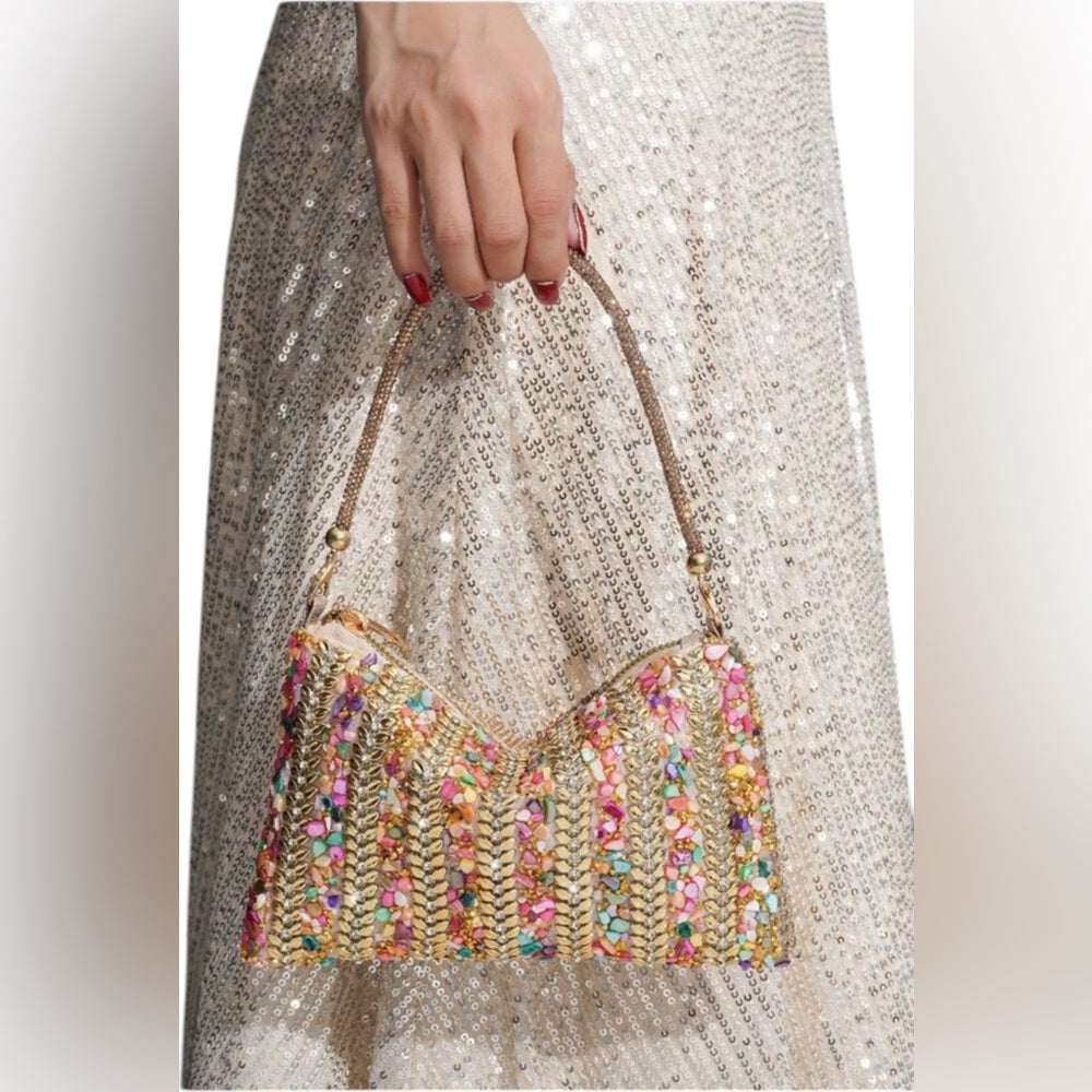 Colorful Beaded Handbag